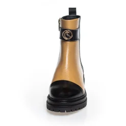Copenhagen Shoes Ankelstøvler^ALL GOOD VIBES ONLY - BLACK/CAMEL Allgood vibes only boot black camel