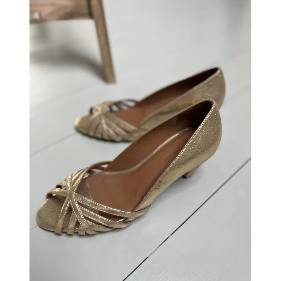Copenhagen Shoes Sandaler Med Hæl|Stiletter^ALL I NEED - GOLD Alli need heels gold