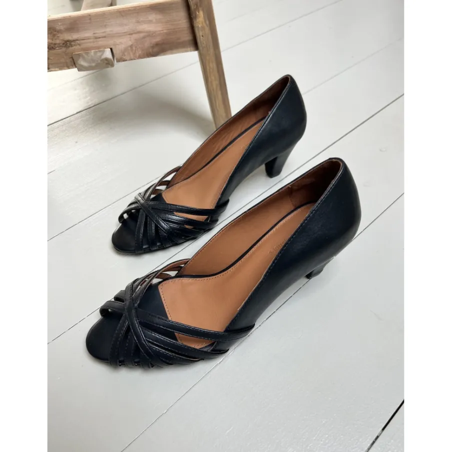 Copenhagen Shoes Sandaler Med Hæl|Stiletter^ALL I NEED LEATHER - Black Alli need leather heels black