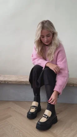 Copenhagen Shoes Chelsea Boots|Ankelstøvler^ALL I WANT MULTI - BLACK/BEIGE Alli want multi boot black beige