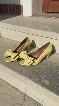 Copenhagen Shoes Sandaler Med Hæl|Stiletter^ANGIA - Lt yellow