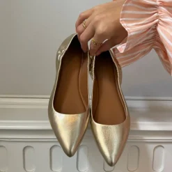 Copenhagen Shoes Ballerinasko^BALLERINA 23 Leather - Gold