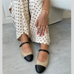 Copenhagen Shoes Ballerinasko^BE FOREVER - BLACK / NUDE Black nude