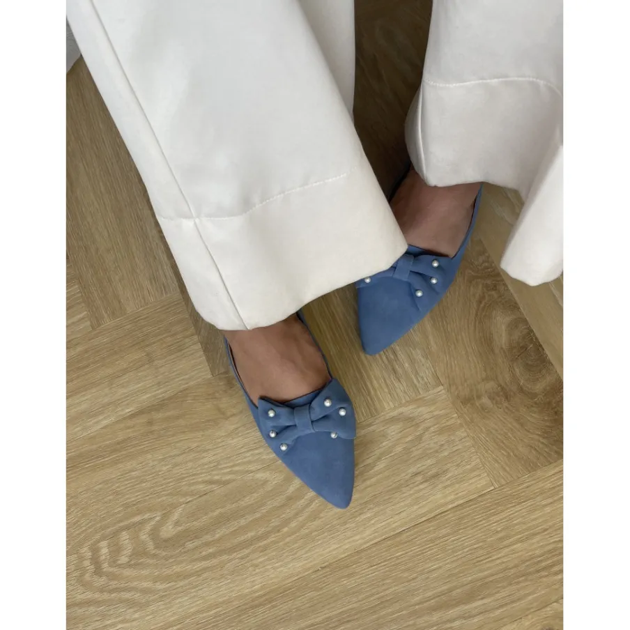 Copenhagen Shoes Ballerinasko^BE GOOD PEARLS - DENIM Begood pearls loafer denim
