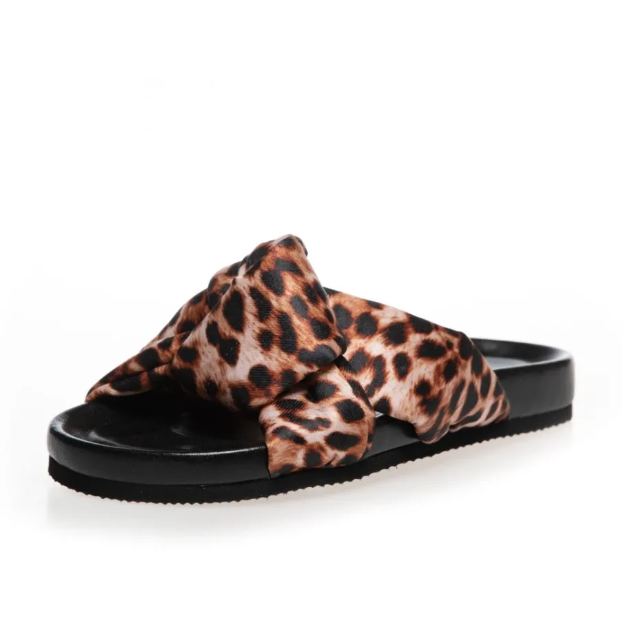 Copenhagen Shoes Flade Sandaler^BE LIKE ME - Brown leopard