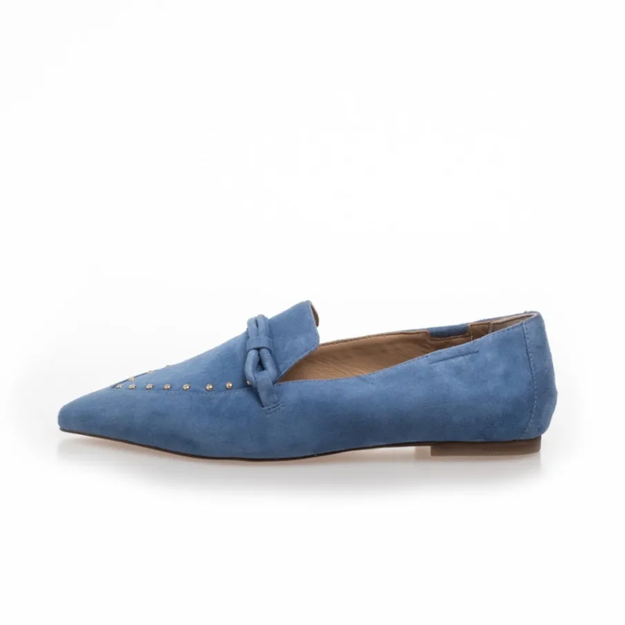 Copenhagen Shoes Loafers^BE YOU - SUEDE - DENIM Beyou suede loafer denim