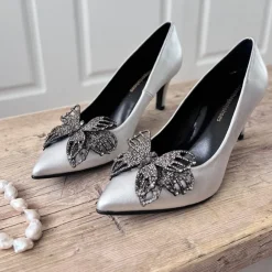 Copenhagen Shoes Stiletter^BUTTERFLY - SILVER - SILVER (ARGENTO) Butterflysilver heels silver argento