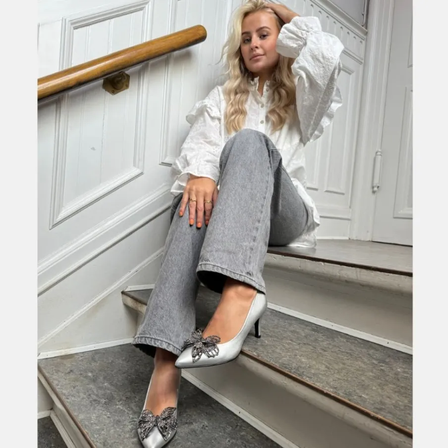 Copenhagen Shoes Stiletter^BUTTERFLY - SILVER - SILVER (ARGENTO) Butterflysilver heels silver argento