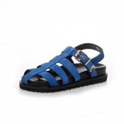 Copenhagen Shoes Flade Sandaler^CARE 23 SUEDE - BLUETTE Care23 suede sandal bluette