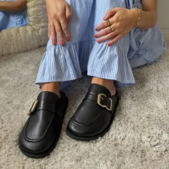 Copenhagen Shoes Mules · Slip Ins^CARRIE GIRL - BLACK Carriegirl loafer black 1