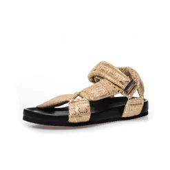 Copenhagen Shoes Flade Sandaler^CARRIE MOON - Gold Snake Carriemoon sandal gold snake