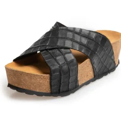 Copenhagen Shoes Sandaler Med Kilehæle^COCO - BLACK Cocosandaler med kilehael black