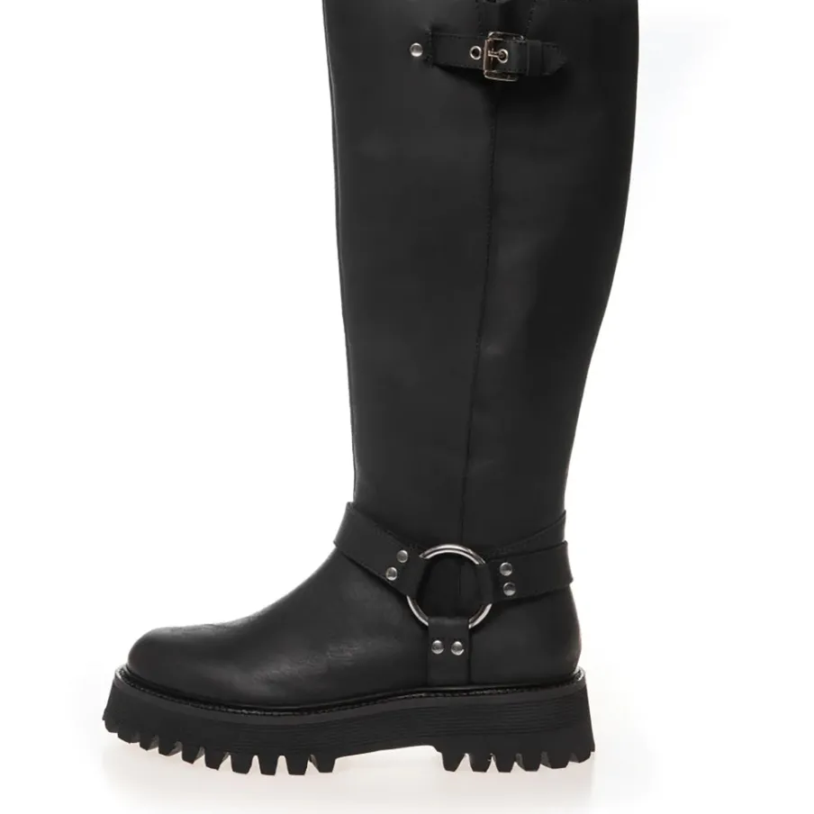 Copenhagen Shoes Lange Støvler^COME ROCK ME - Black