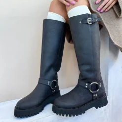 Copenhagen Shoes Lange Støvler^COME ROCK ME - Black