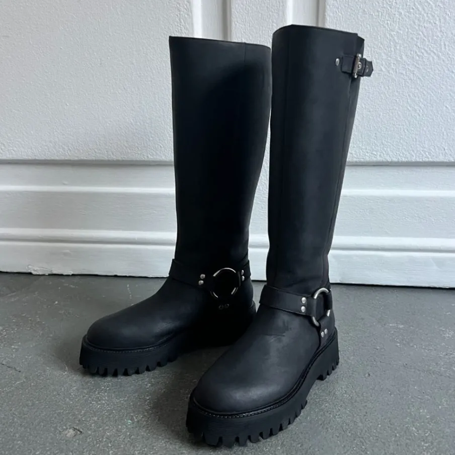 Copenhagen Shoes Lange Støvler^COME ROCK ME - Black