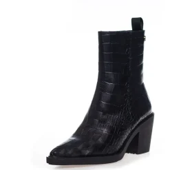Copenhagen Shoes Støvler Med Hæl|Ankelstøvler^CPH ORIGINAL BLACK - BLACK CROCO Cphoriginal croco black boot black croco