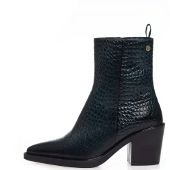 Copenhagen Shoes Støvler Med Hæl|Ankelstøvler^CPH ORIGINAL GREEN 23 - DARK GREEN Cphoriginal croco green 23 boot dark green