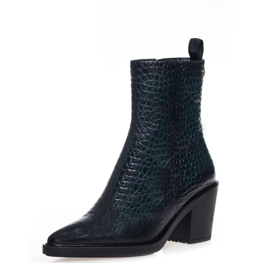 Copenhagen Shoes Støvler Med Hæl|Ankelstøvler^CPH ORIGINAL GREEN 23 - DARK GREEN Cphoriginal croco green 23 boot dark green