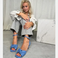 Copenhagen Shoes Sandaler Med Hæl|Stiletter^DANCING 23 LEATHER - BLUE Dancing23 leather heels blue