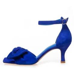 Copenhagen Shoes Sandaler Med Hæl|Stiletter^DANCING 23 SUEDE - ELECTRIC BLUE Dancing23 suede heels electric blue