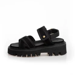 Copenhagen Shoes Flade Sandaler^DIRECTION - Black Directionsandal black