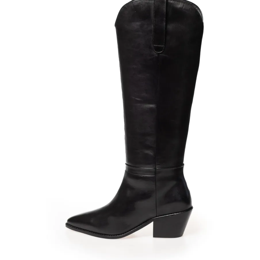 Copenhagen Shoes Støvler Med Hæl|Lange Støvler^DIVIDED - Black