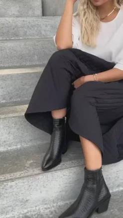 Copenhagen Shoes Ankelstøvler|Støvler Med Hæl^DIVIDED LOW - BLACK Dividedlow stoevler black