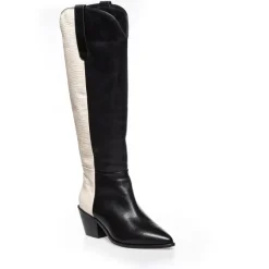 Copenhagen Shoes Støvler Med Hæl|Lange Støvler^DIVIDED MULTI - BLACK/OFF WHITE Black off white