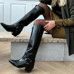 Copenhagen Shoes Støvler Med Hæl|Lange Støvler^DIVIDED VIBES - Black
