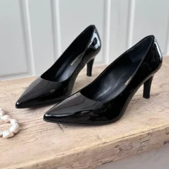 Copenhagen Shoes Stiletter^DREAM OF ME - BLACK PATENT Dreamof me heels black patent