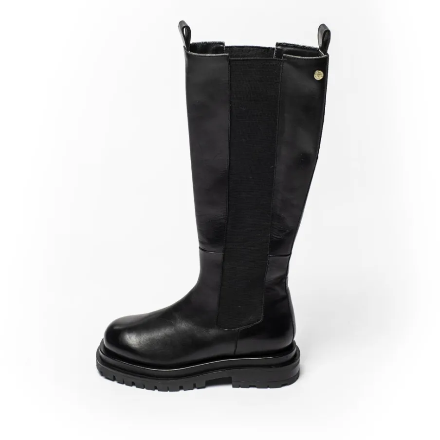 Copenhagen Shoes Lange Støvler^ELEMENT HIGH - Black