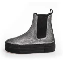 Copenhagen Shoes Chelsea Boots|Ankelstøvler^ENYA BOOT SILVER - Silver Snake Enyaboot silver boot silver snake