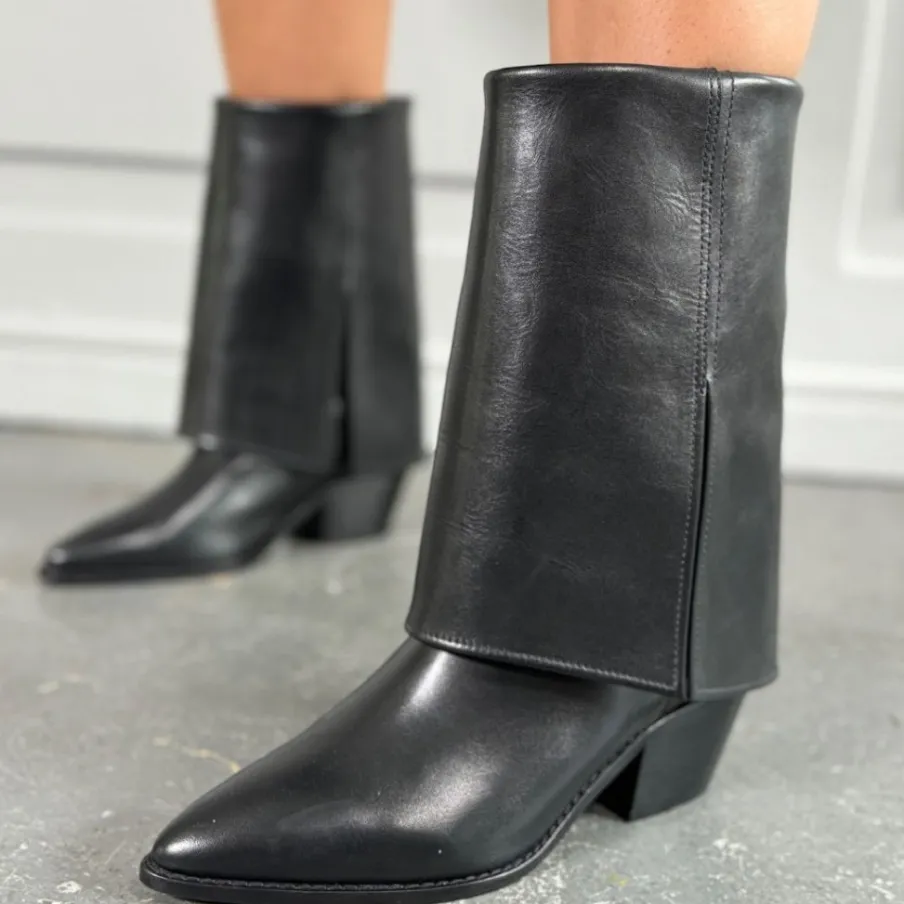 Copenhagen Shoes Lange Støvler^FALLING HIGH - BLACK Fallinghigh pre order del end sept stoevler black