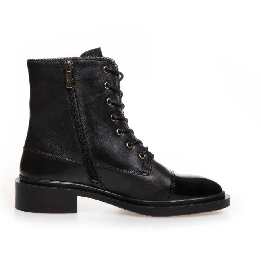 Copenhagen Shoes Ankelstøvler^FASHION AND WALKING - BLACK PATENT Fashionand walking stoevler black patent