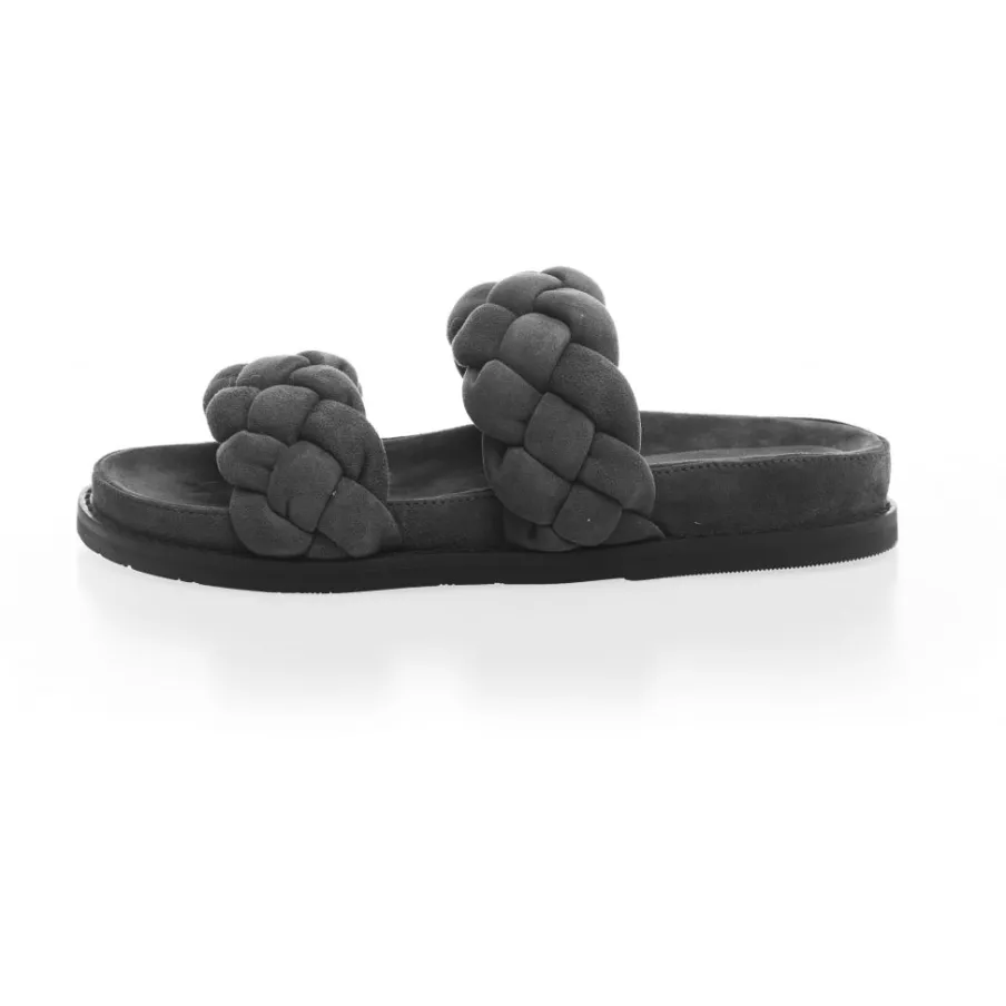 Copenhagen Shoes Flade Sandaler^FASHIONISTA SUEDE 22 - Charcoal