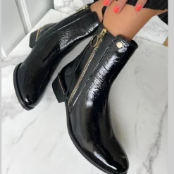 Copenhagen Shoes Ankelstøvler^FEVER 22 PATENT - Black Patent Fever22 patent boot black patent