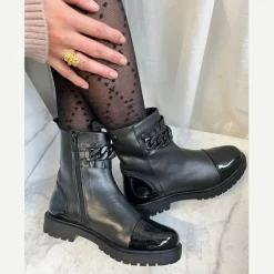 Copenhagen Shoes Ankelstøvler^FLOWER CHILD - BLACK Flowerchild boot black