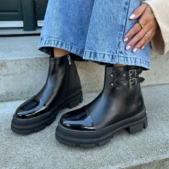 Copenhagen Shoes Chelsea Boots|Ankelstøvler^FOLLOW THE WAY - Black Patent Followthe way stoevler black patent