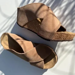 Copenhagen Shoes Sandaler Med Kilehæle^FRANCES 22 Suede - BEIGE (BEIGE 132 BIS) Beige beige 132 bis