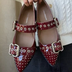 Copenhagen Shoes Loafers|Ballerinasko^FUTURE VIBES PATENT (P) - Bordo