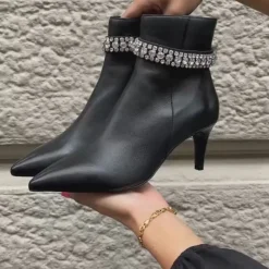 Copenhagen Shoes Støvler Med Hæl|Ankelstøvler^GIRLS AND DIAMONDS - Copenhagenshoes By Josefine Valentin - BLACK Girlsand diamonds copenhagenshoes by josefine valentin boot black