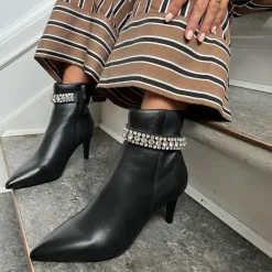 Copenhagen Shoes Støvler Med Hæl|Ankelstøvler^GIRLS AND DIAMONDS - Copenhagenshoes By Josefine Valentin - BLACK Girlsand diamonds copenhagenshoes by josefine valentin boot black