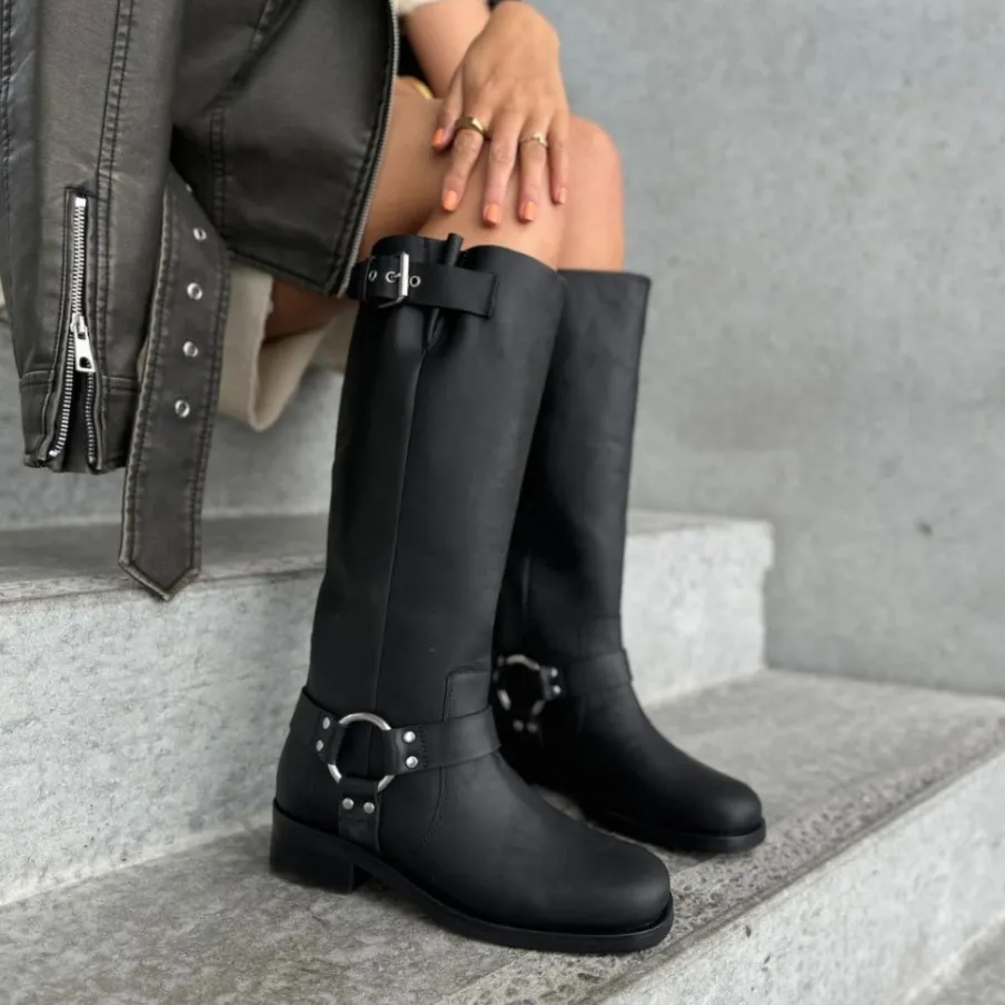Copenhagen Shoes Lange Støvler^GO FOR THE MOVE HIGH - Black