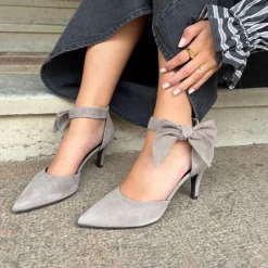 Copenhagen Shoes Stiletter^GOING OUT SUEDE - BEIGE (TOPO) Goingout suede heels beige topo