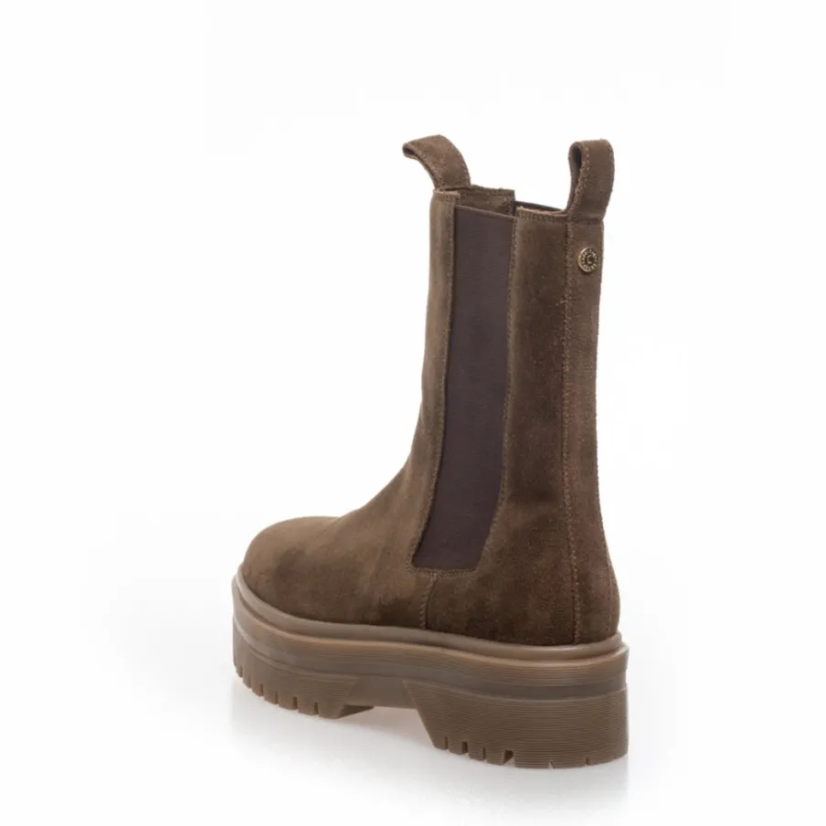 Copenhagen Shoes Chelsea Boots|Ankelstøvler^GOING SUEDE 22 - ARMY W/brown Sole Goingsuede 22 boot army w brown sole