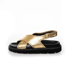 Copenhagen Shoes Flade Sandaler^GOLDIE - GOLD Goldiesandal gold