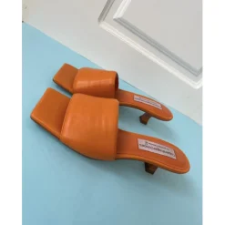 Copenhagen Shoes Sandaler Med Hæl|Stiletter^GOOD VIBES - ORANGE Goodvibes sandal orange
