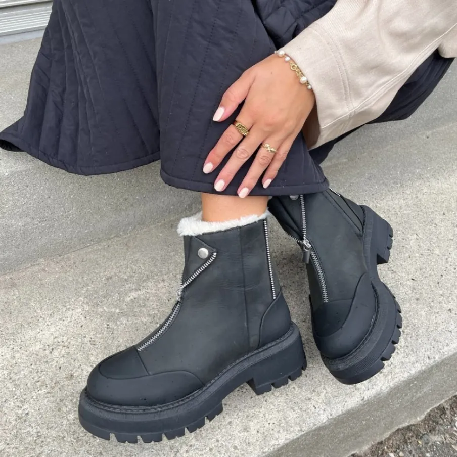 Copenhagen Shoes Ankelstøvler^IT IS JUST A SNOW DAY - BLACK Itis just a snow day stoevler black