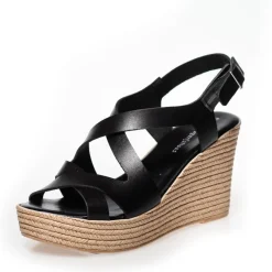 Copenhagen Shoes Sandaler Med Kilehæle^JADIE - BLACK Jadiesandal wedge black