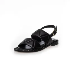 Copenhagen Shoes Flade Sandaler^JUST BECAUSE - BLACK Justbecause sandal black